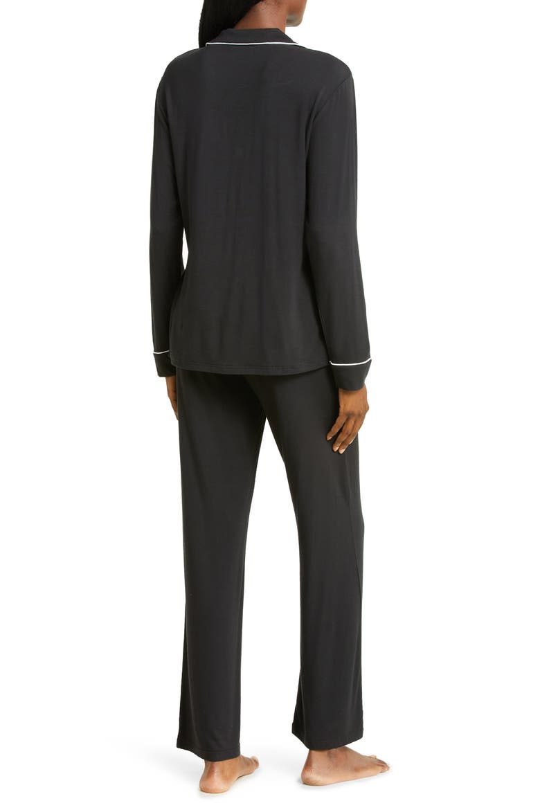 Women's Lenon Pajamas, Alternate, color, BLACK