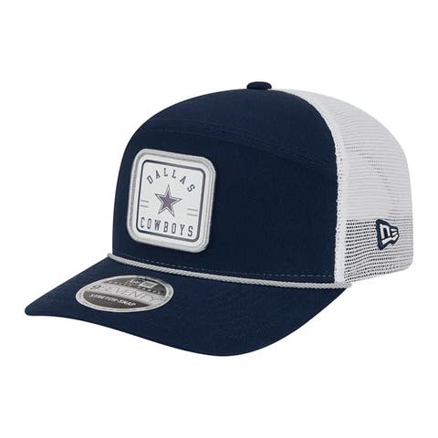 Men
s New Era  Navy Dallas Cowboys Quick Strike Split Panel 9SEVENTY Stretch-Snap Trucker Hat