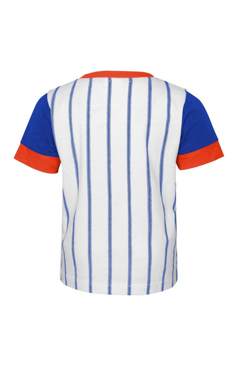 Outerstuff Infant White/Royal New York Mets Position Player T-Shirt & Shorts Set, Alternate, color, 