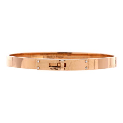 Kelly Bracelet 18K Rose Gold with 4 Diamonds Small