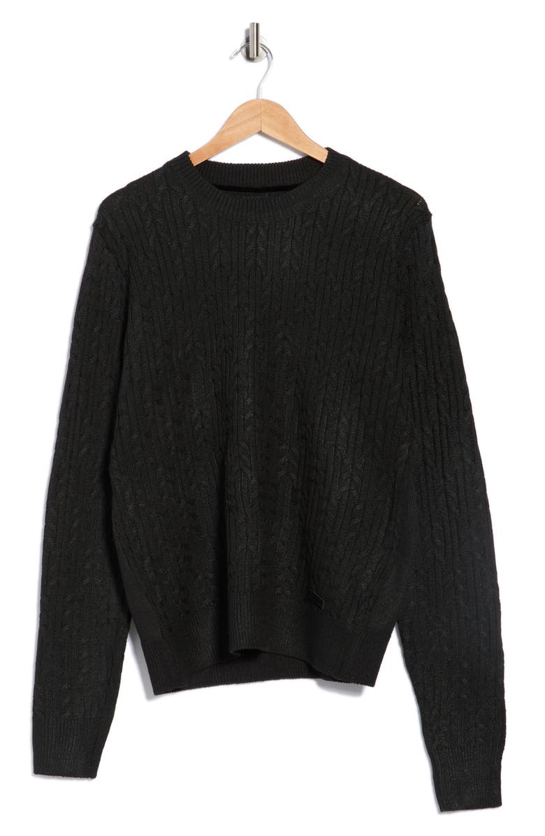 Buffalo Jeans Withers Crewneck Sweater, Alternate, color, Black