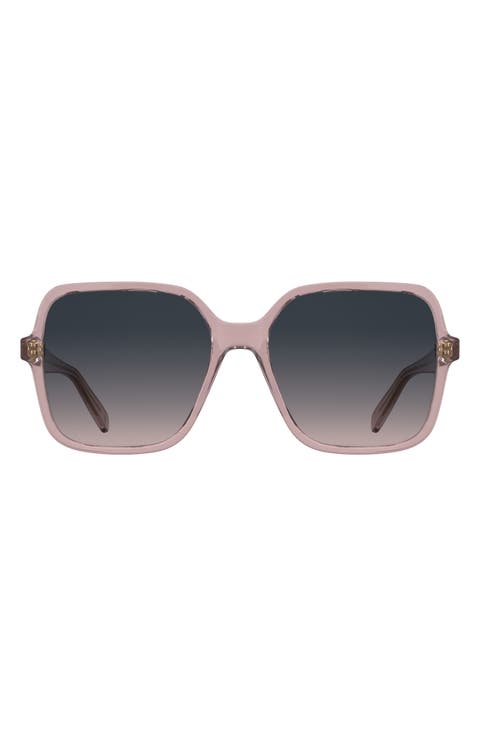 Le Pliage 57mm Gradient Modified Rectangular Sunglasses