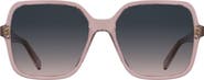 Longchamp Le Pliage 57mm Gradient Modified Rectangular Sunglasses