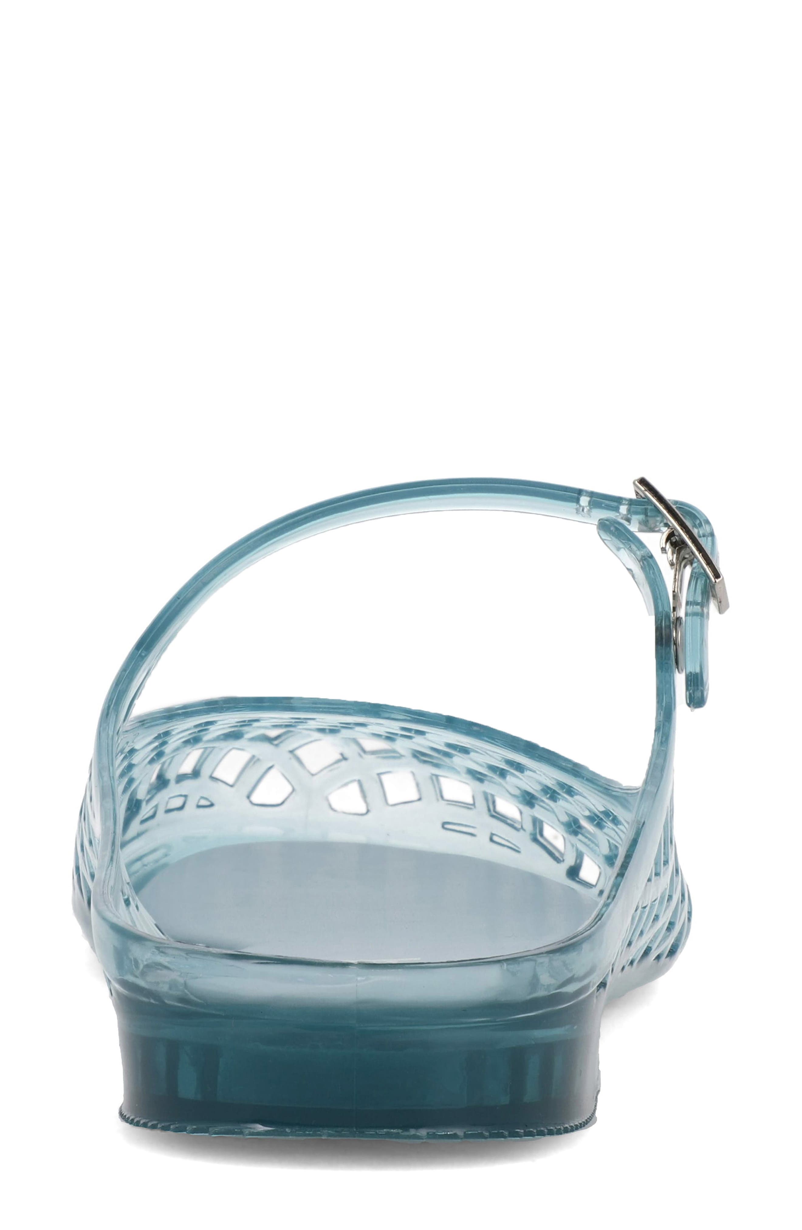 Cherri Buckle Strap Flat, Alternate, color, BLUE