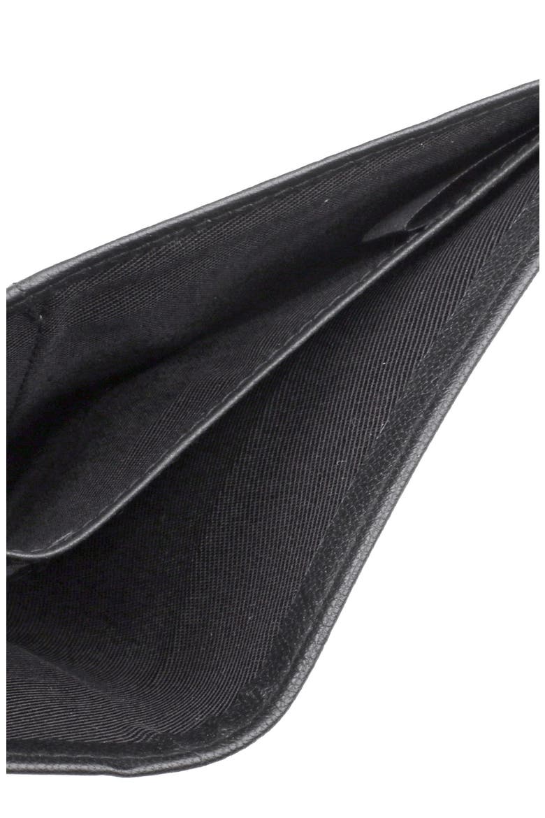 Credit Card RFID Leather Folio Wallet, Alternate, color, BLACK