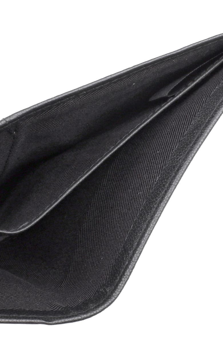 BUXTON Credit Card RFID Leather Folio Wallet, Alternate, color, Black