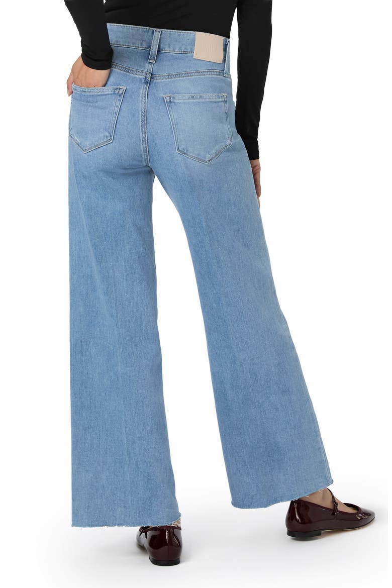 Anessa Raw Hem High Waist Wide Leg Jeans, Alternate, color, HELENA