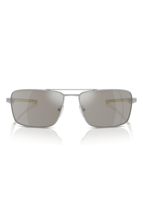 x Scuderia Ferrari 60mm Rectangular Sunglasses