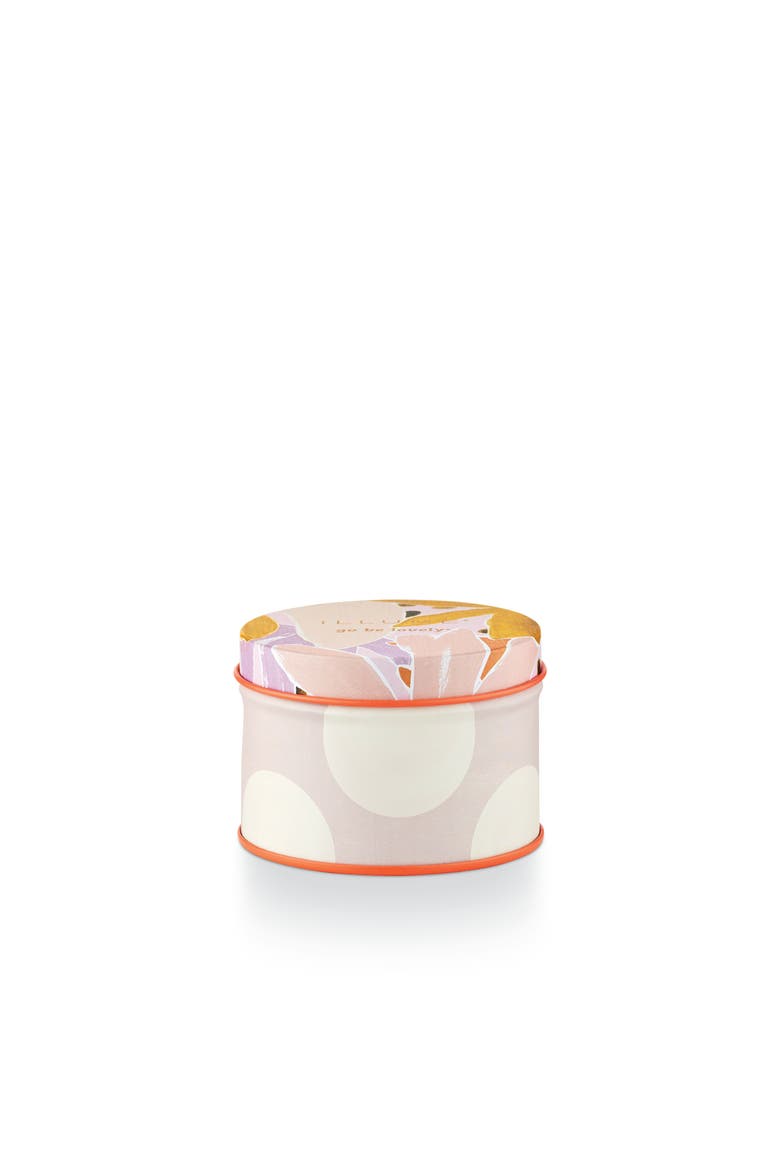 Go Be Lovely Lavender La Small Fleur Tin Candle, Main, color, Orange