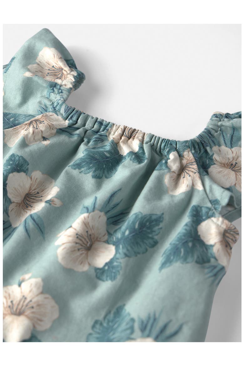 Print Organic Cotton & Linen Tank & Shorts Set, Alternate, color, HIBISCUS