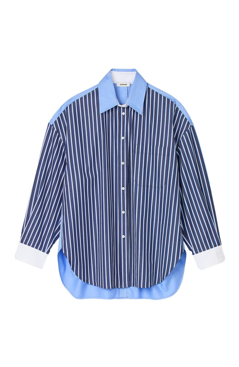 SANDRO Striped shirt, Alternate, color, 