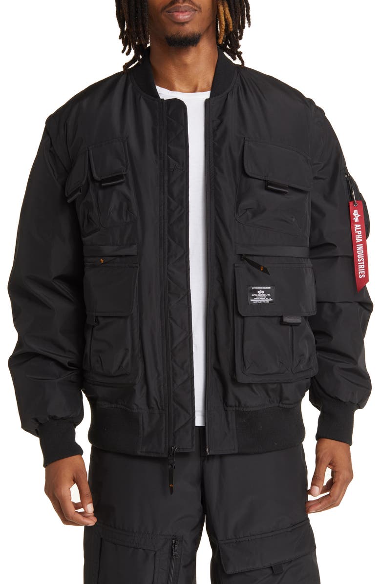Alpha Industries Convertible Flight Jacket, Main, color, 