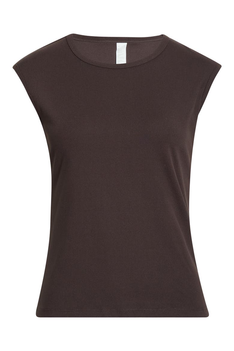Rib Crewneck Tank, Alternate, color, BROWN MOLE