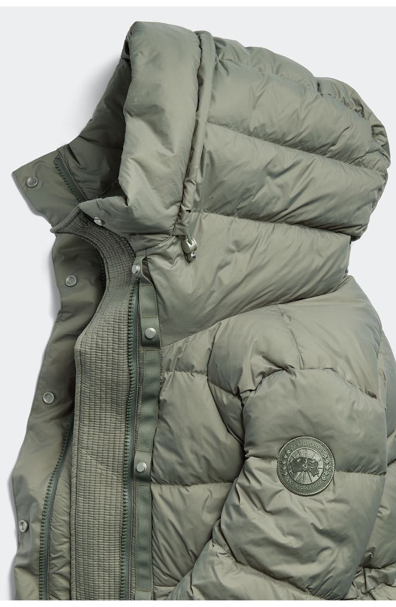 Canada Goose Montgomery Tonal Label 750 Fill Power Down Coat, Alternate, color, Sagebrush