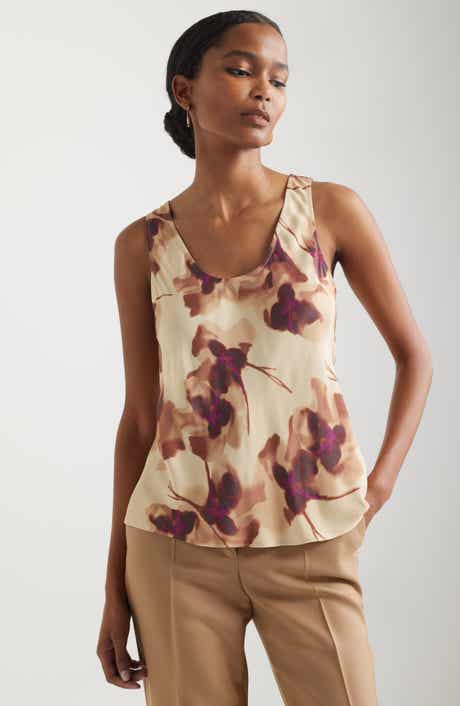 Nordstrom Satin Scoop Neck Tank