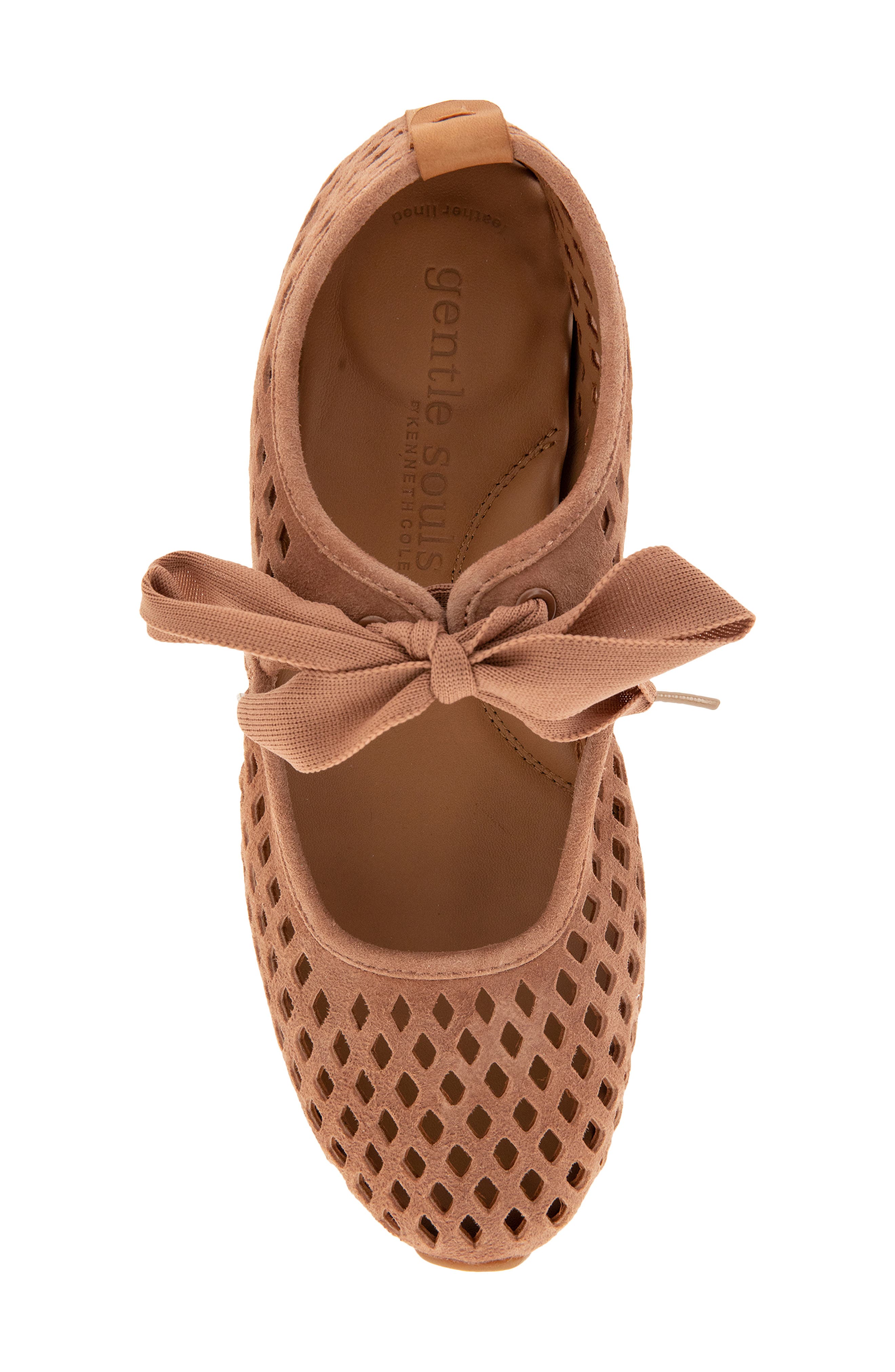 Gentle Souls Annalise Mary Jane Flat, Alternate, color, Mocha Suede