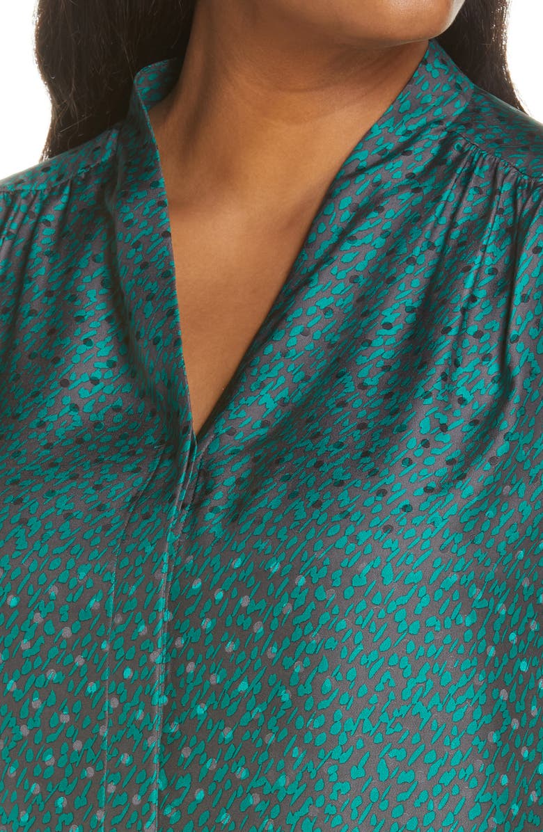 Lafayette 148 New York Clementine Silk Blouse, Alternate, color, 