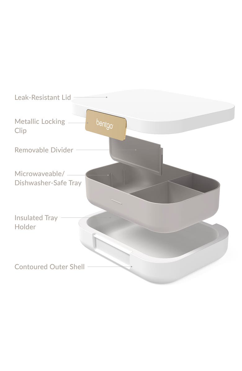 BENTGO Leak-Proof Lunch Box, Alternate, color, White