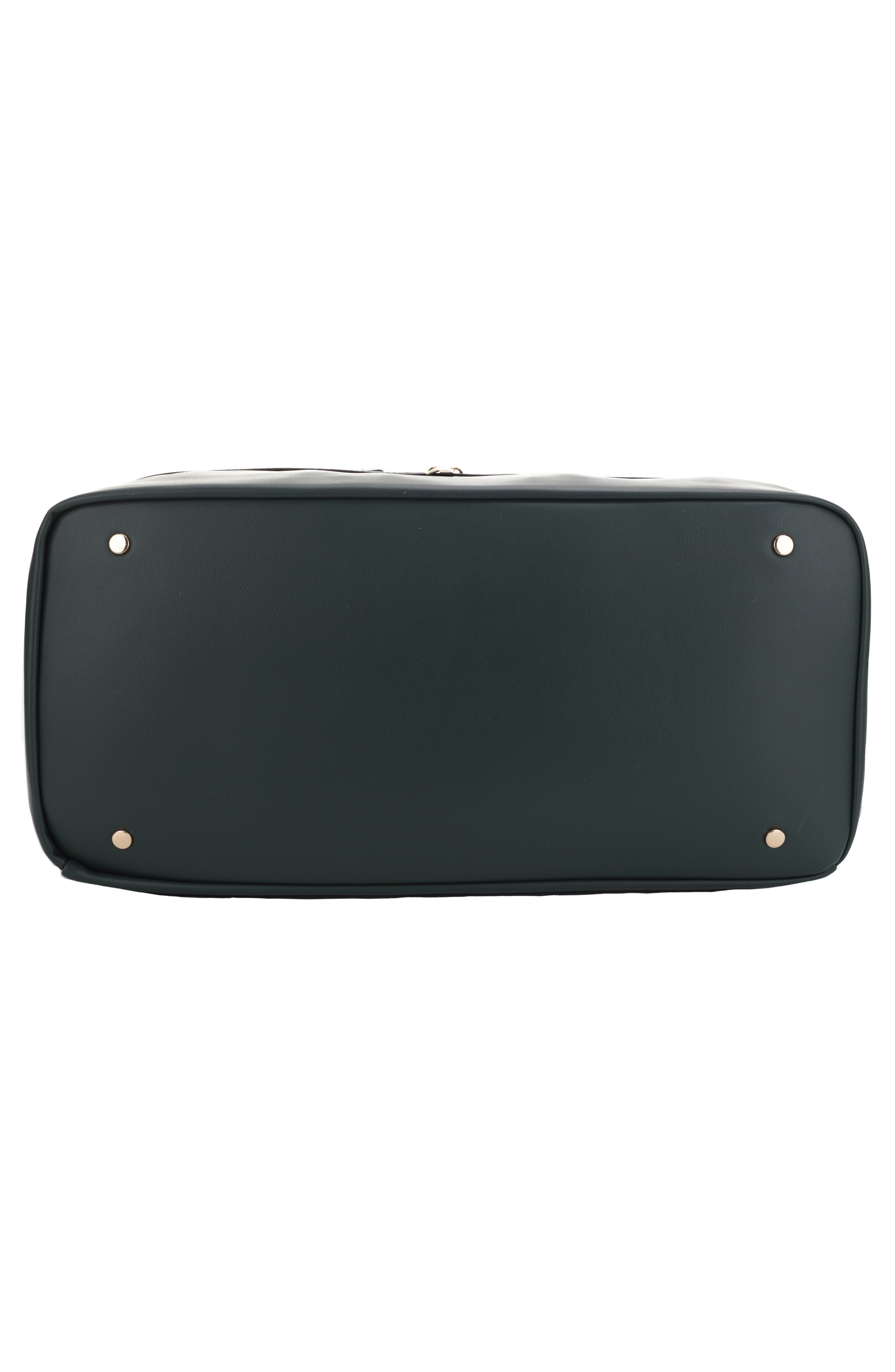 Mali + Lili Riley Vegan Leather Weekend Travel Bag, Alternate, color, Olive