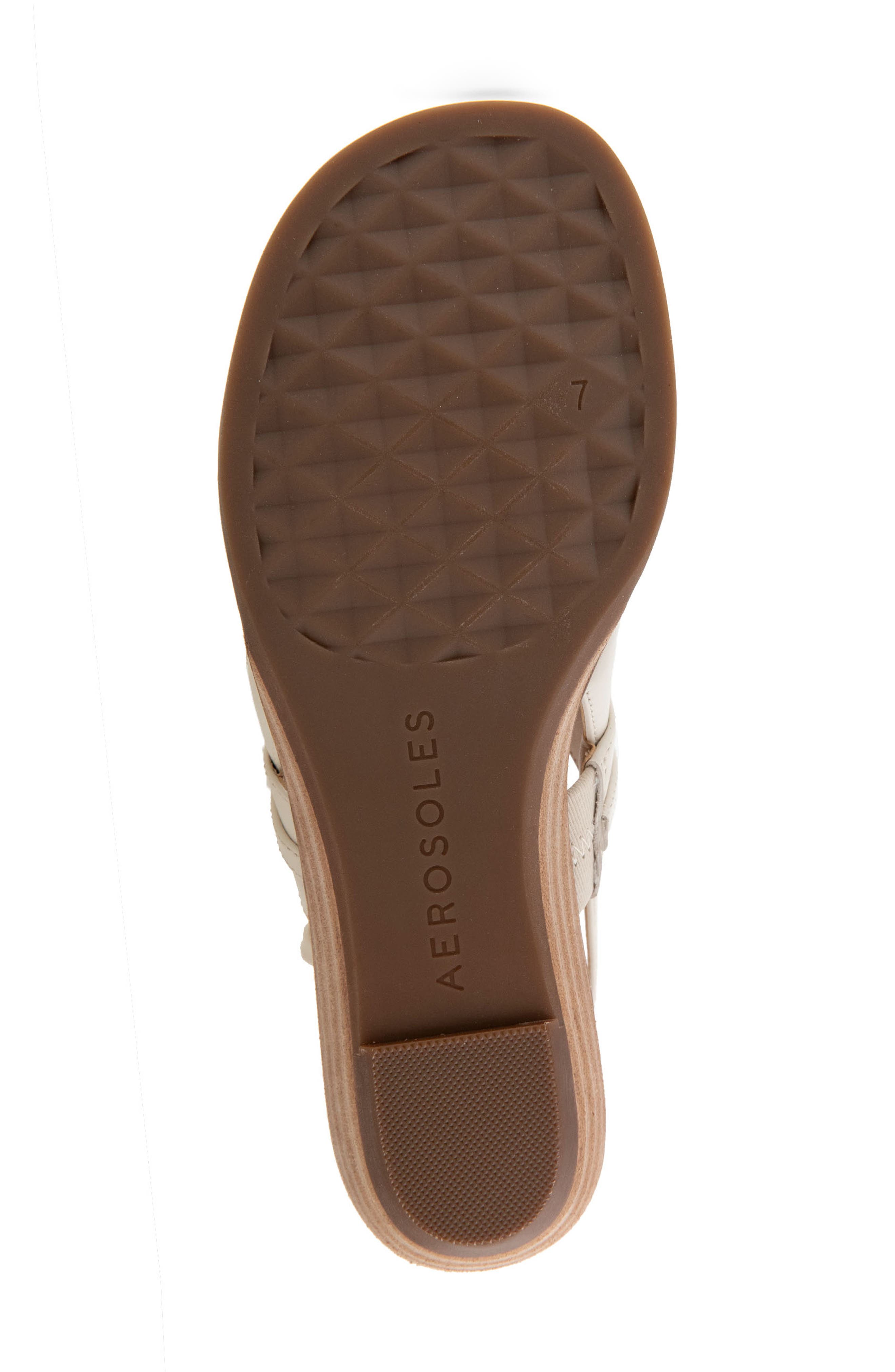 Aerosoles Gemal Slingback Sandal, Alternate, color, Eggnog Leather