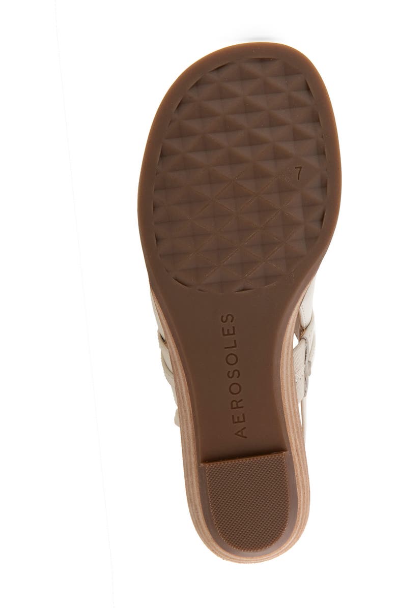 Aerosoles Gemal Slingback Sandal, Alternate, color, Eggnog Leather