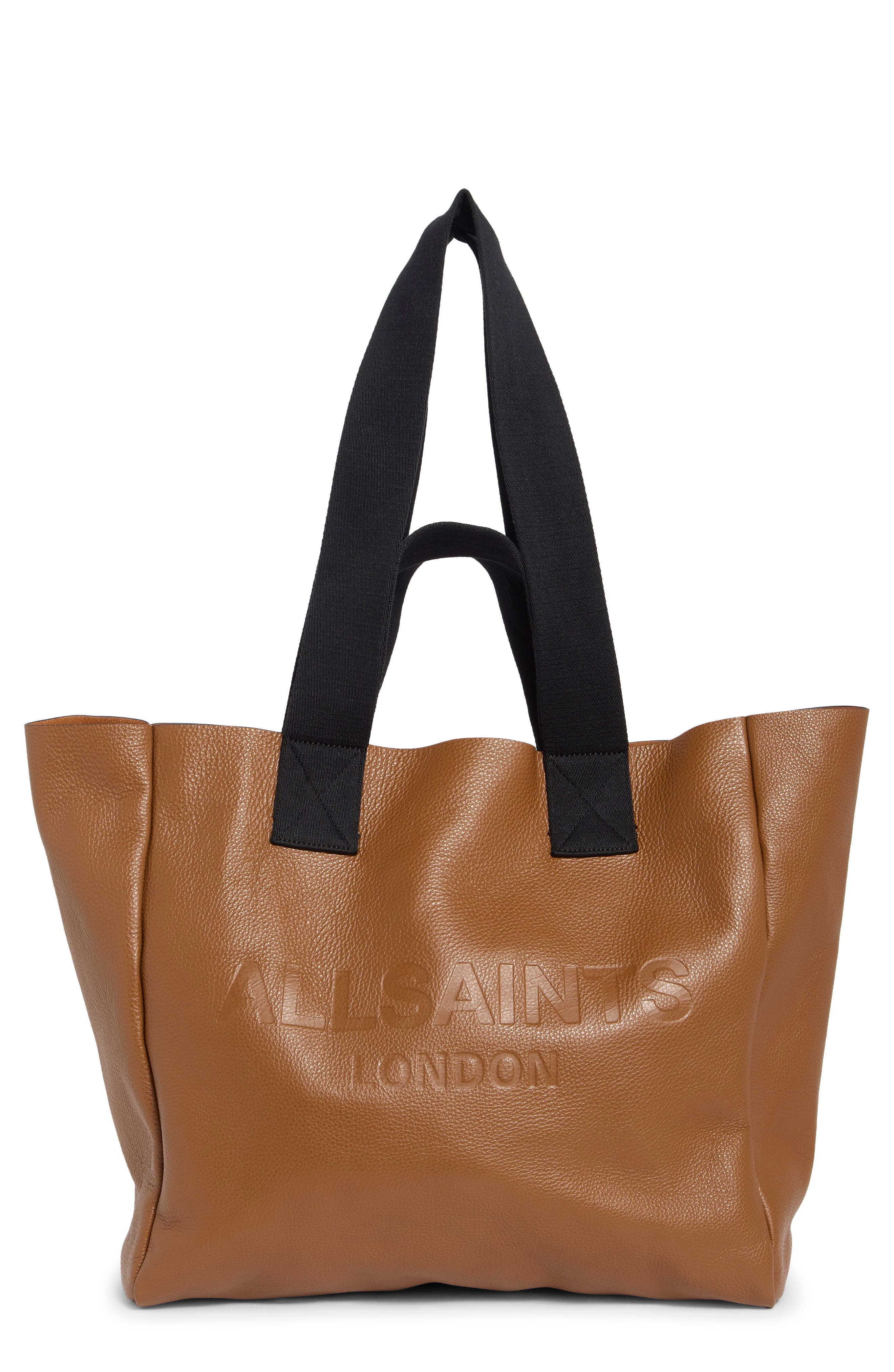 Izzy Leather Tote, Main, color, SEPIA BROWN