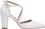 Forever & Always Shoes Sina Criss Cross High Block Heels