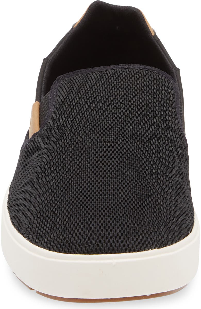 OluKai Laeahi Nui Convertible Slip-On Sneaker, Alternate, color, Black / Tan