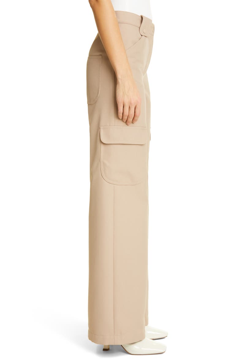 Recycled Polyester Twill Cargo Pants, Alternate, color, SAND