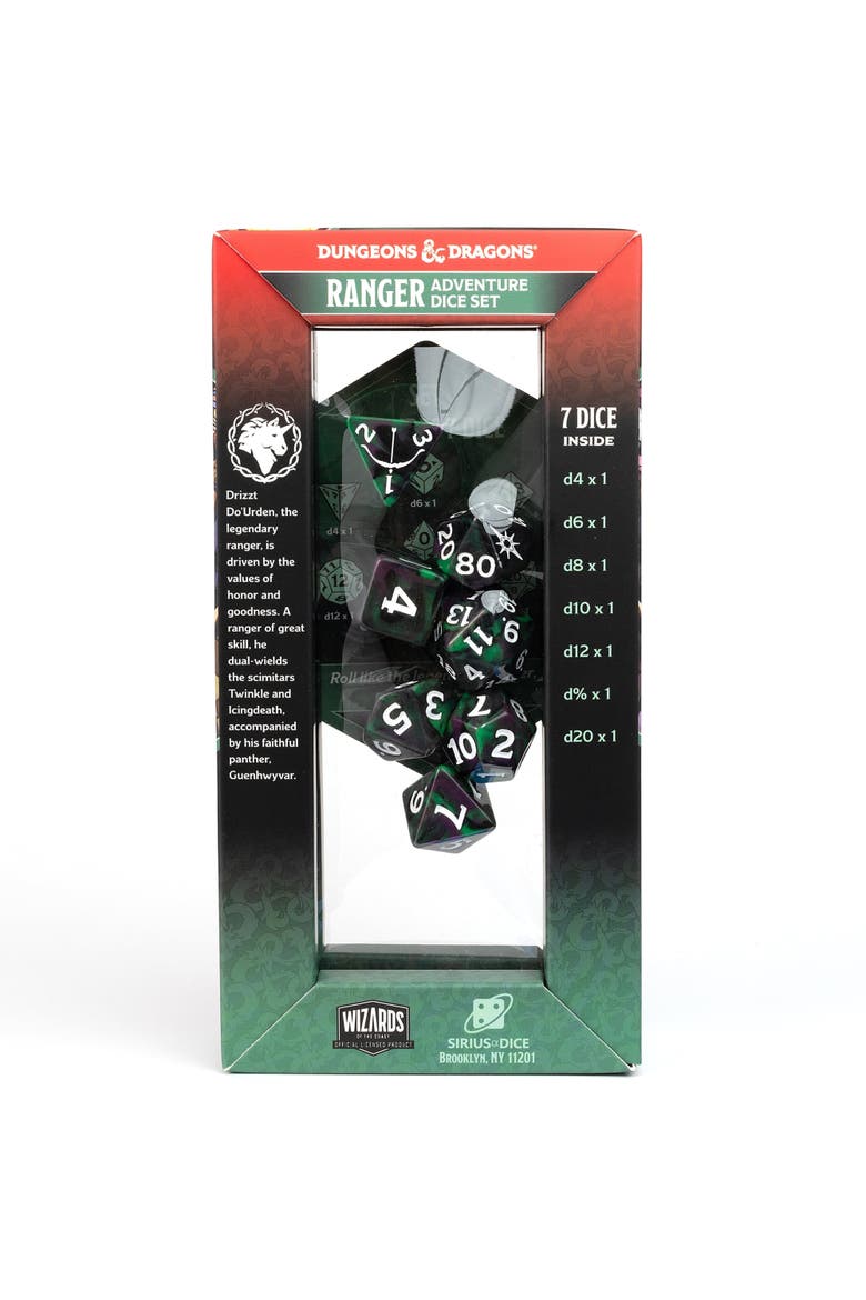 D&D Adventure Dice Legend Of Drizzt 16Pc Rpg Set, Alternate, color, Multicolored