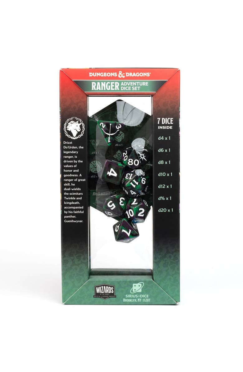 Dungeons
Dragons D&D Adventure Dice Legend Of Drizzt 16Pc Rpg Set, Alternate, color, Multicolored