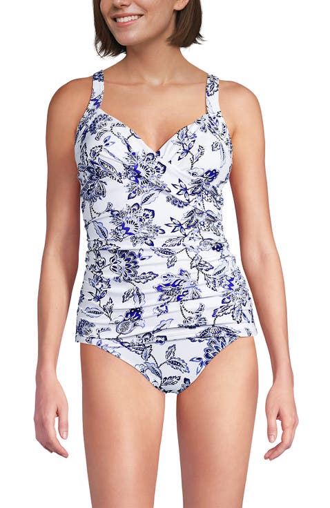 Wrap Underwire Tankini Top Swimsuit
