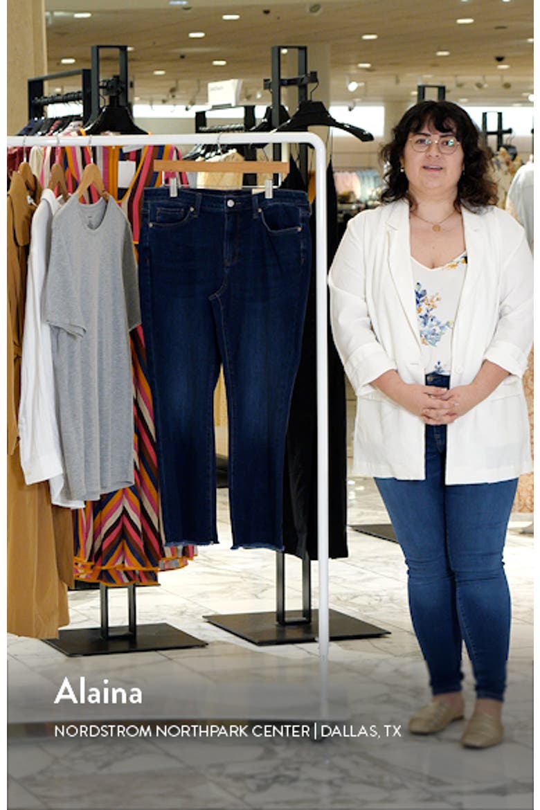 Barbara Fray Hem Ankle Bootcut Jeans video
