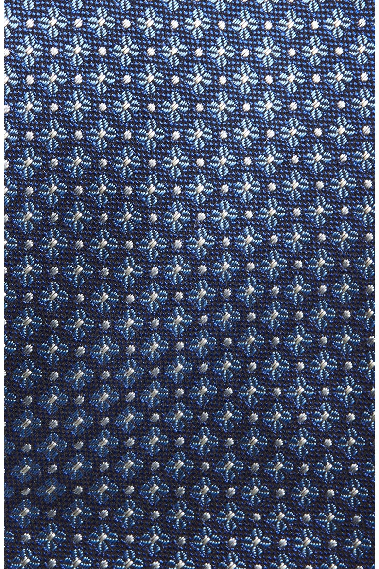 Floral Silk Tie, Alternate, color, BRIGHT BLUE