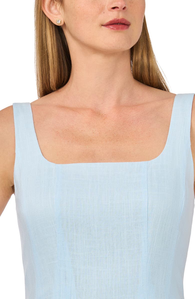 Ted Baker Sleeveless Pleated Midi Dress, Alternate, color, Ice Water