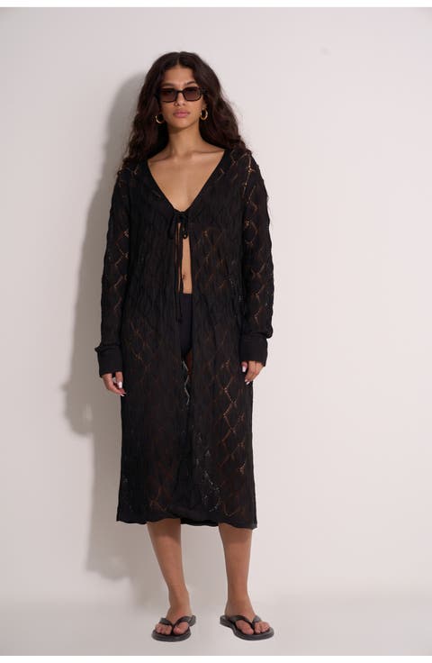 Santorini Crocheted Midi Cover-Up