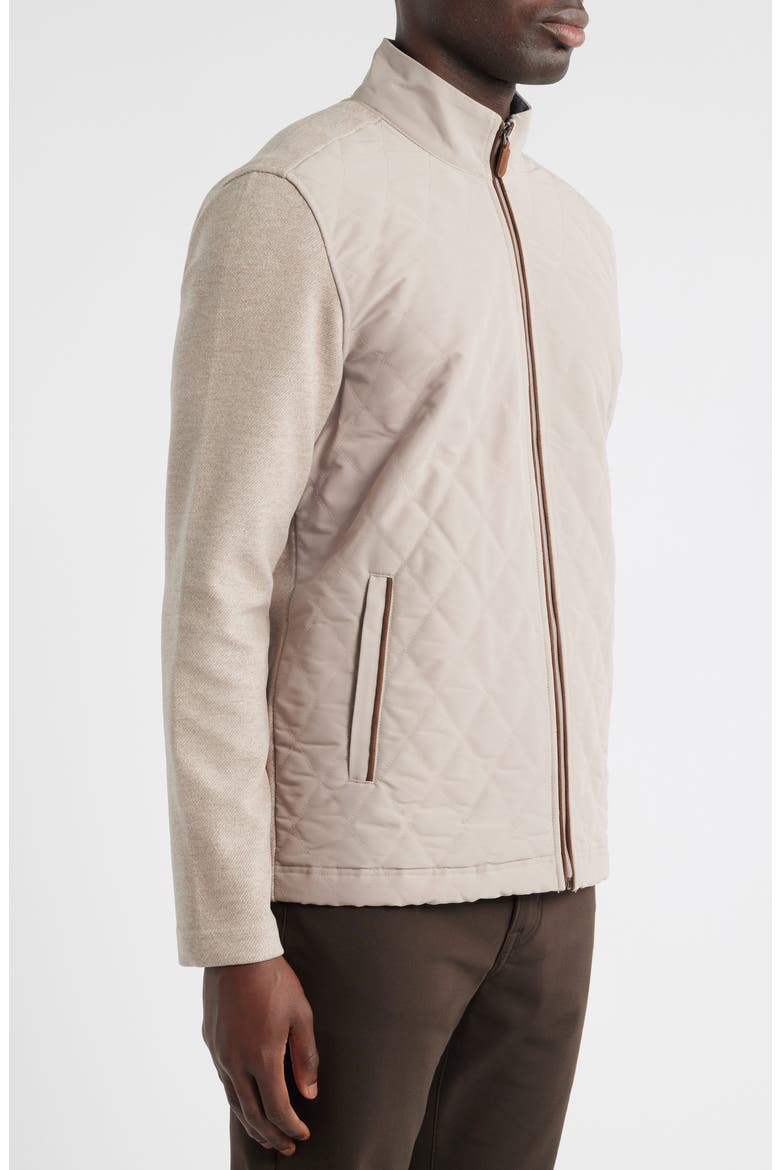Quilted Full-Zip Jacket, Alternate, color, TAN