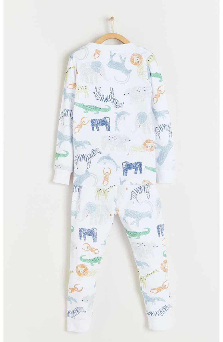 Babycottons Premium Peruvian Pima Cotton Kenya Snug Two-Piece Pajamas For Toddler, Alternate, color, Multicolor