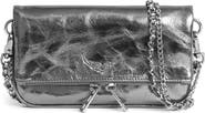 Zadig & Voltaire Nano Rock Metallic Clutch