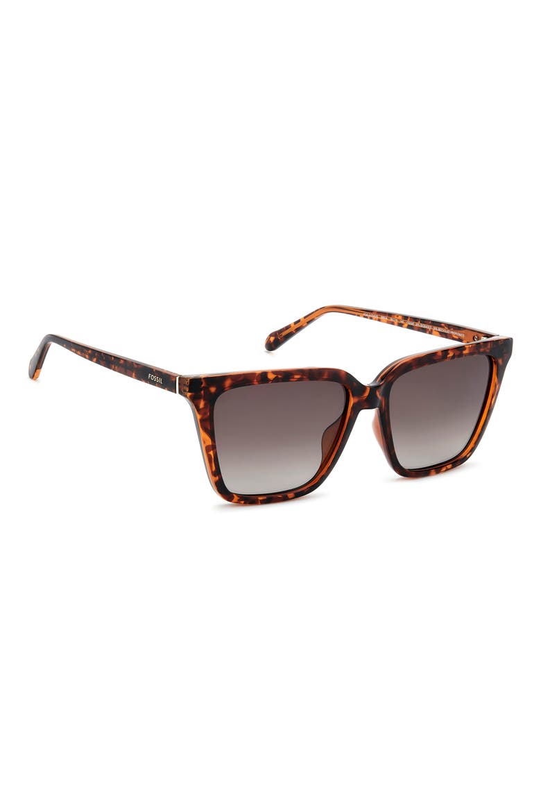 56mm Square Sunglasses, Alternate, color, HAVANA