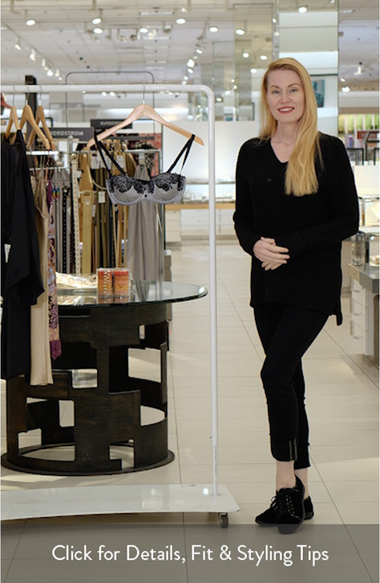 Executive Underwire Silk Trim Balconette Bra, sales video thumbnail