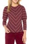 selected Burgundy Multi Stripe