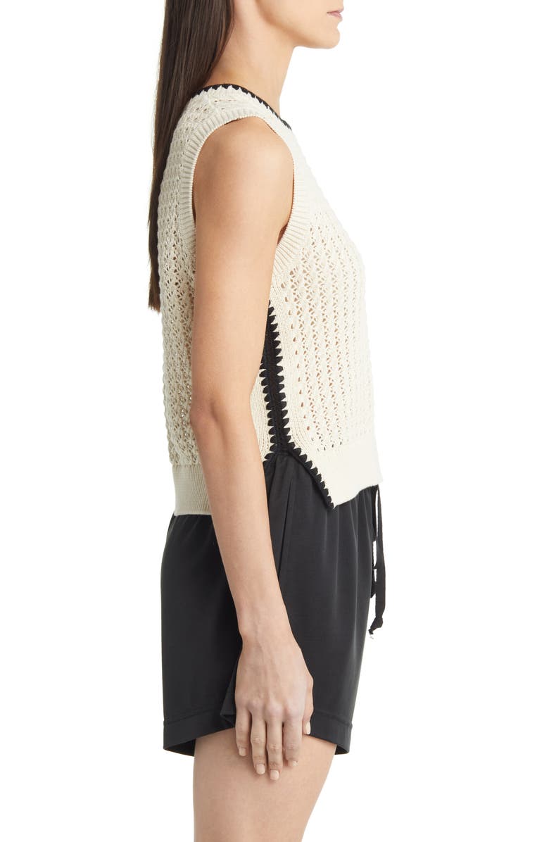Varley Delaney Open Stitch Sweater Vest, Alternate, color,