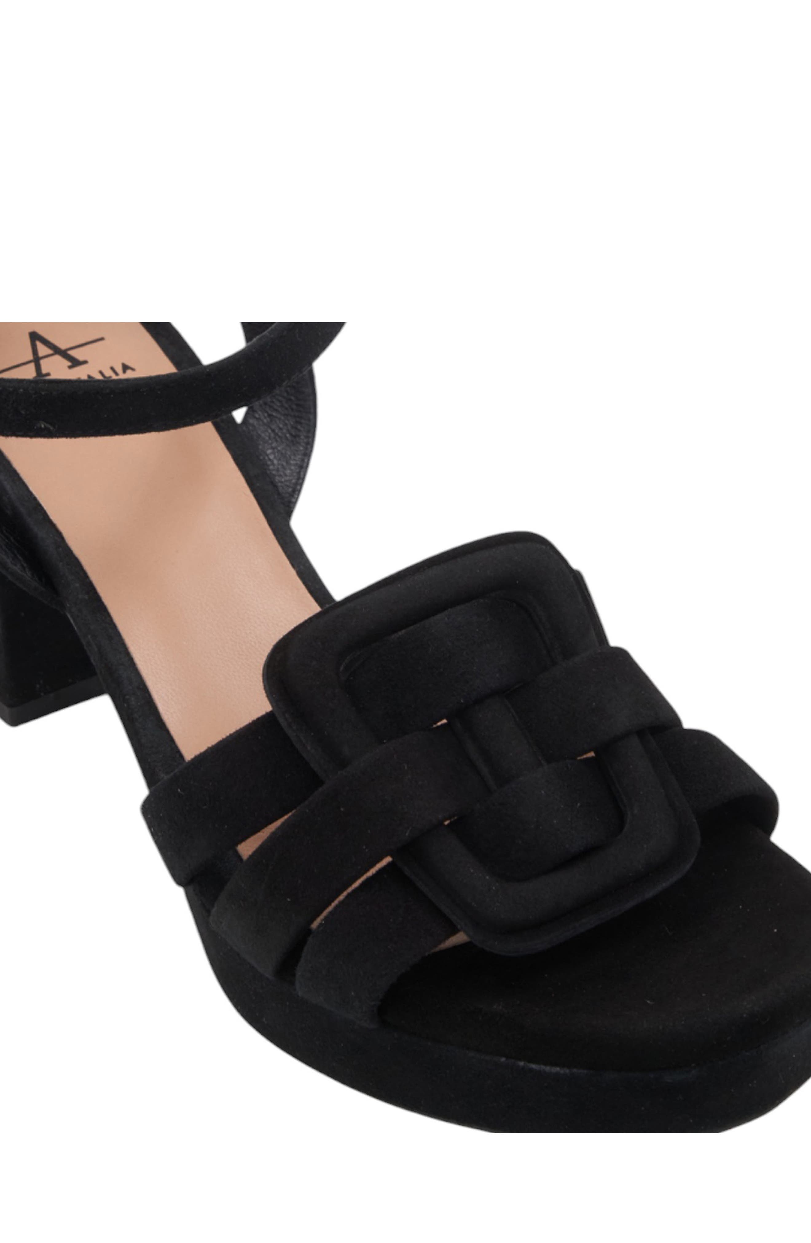 Micah Platform Sandal, Alternate, color, BLACK