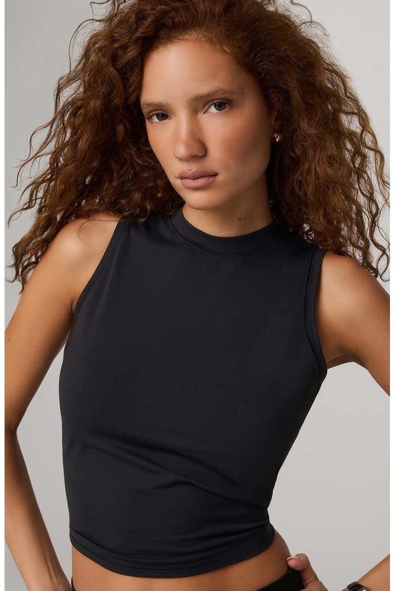 Halo Muscle Tank, Alternate, color, SOLID BLACK