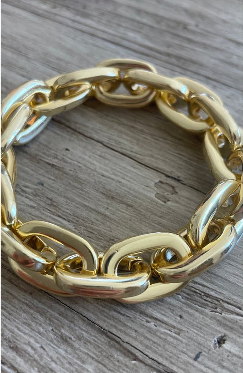 Erin McDermott Jewelry Gold Link Bracelet, Alternate, color, 