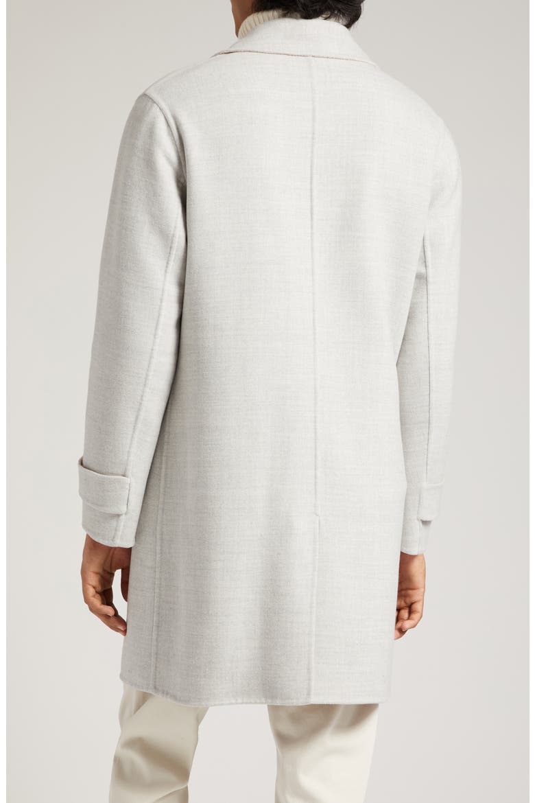 Reversible Double Face Wool Coat, Alternate, color, LIGHT GREY-SAND-WHITE