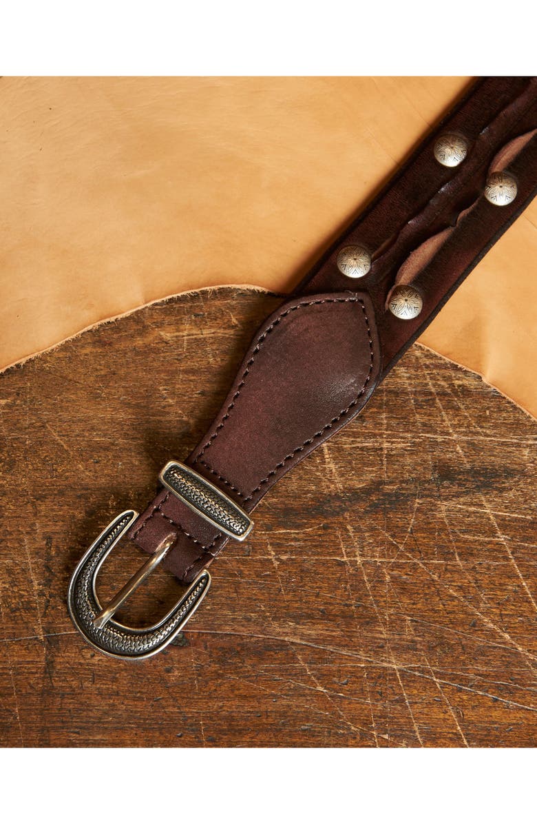 Fortela Venice Calf Leather Belt, Alternate, color, Cuoio