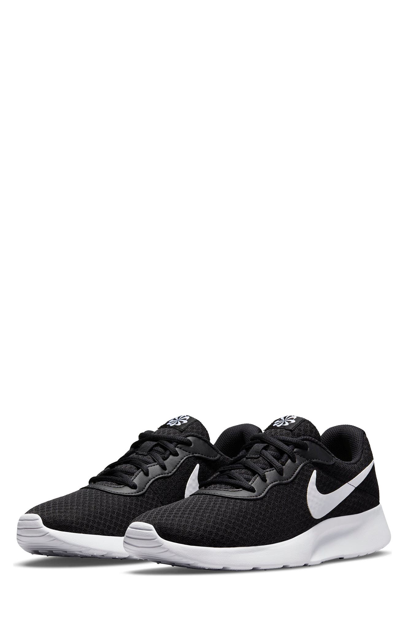 Nike Tanjun Running Shoe, Main, color, Black/White