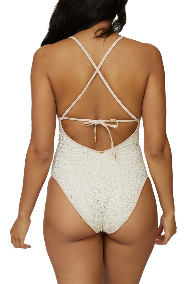 PQ SWIM Margot One-Piece Swimsuit, Alternate, color, Biscotti